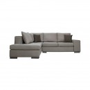 ΚΑΝΑΠΕΣ ΓΩΝΙΑ ΑΡΙΣΤΕΡΗ Fylliana New Toulouse MOCCA ΥΦΑΣΜΑ ΜΕ TAUPE ΜΑΞΙΛΑΡΙΑ 260x205x93εκ