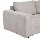 ΚΑΝΑΠΕΣ ΓΩΝΙΑ ΔΕΞΙΑ Fylliana Carmen SILVER ΥΦΑΣΜΑ 304x242x89εκ