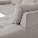 ΚΑΝΑΠΕΣ ΓΩΝΙΑ ΔΕΞΙΑ Fylliana Carmen SILVER ΥΦΑΣΜΑ 304x242x89εκ