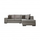 ΚΑΝΑΠΕΣ ΓΩΝΙΑ ΔΕΞΙΑ Fylliana New Toulouse MOCCA ΥΦΑΣΜΑ ΜΕ TAUPE ΜΑΞΙΛΑΡΙΑ 260x205x93εκ