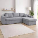 ΚΑΝΑΠΕΣ ΓΩΝΙΑ Fylliana Mythos ΓΚΡΙ 280x210x80εκ