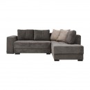 ΚΑΝΑΠΕΣ ΓΩΝΙΑ Fylliana New Mona ΓΚΡΙ ΜΕ ΜΠΕΖ ΜΑΞΙΛΑΡΙΑ 250x190x88εκ
