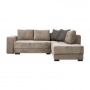 ΚΑΝΑΠΕΣ ΓΩΝΙΑ Fylliana New Mona ΜΠΕΖ ΜΕ ΓΚΡΙ ΜΑΞΙΛΑΡΙΑ 250x190x88εκ