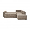 ΚΑΝΑΠΕΣ ΓΩΝΙΑ Fylliana New Mona ΜΠΕΖ ΜΕ ΓΚΡΙ ΜΑΞΙΛΑΡΙΑ 250x190x88εκ
