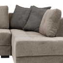 ΚΑΝΑΠΕΣ ΓΩΝΙΑ Fylliana New Mona ΜΠΕΖ ΜΕ ΓΚΡΙ ΜΑΞΙΛΑΡΙΑ 250x190x88εκ