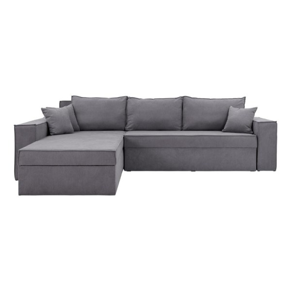 ΚΑΝΑΠΕΣ ΓΩΝΙΑ Fylliana OLYMP 23 ΓΚΡΙ 280x210x80εκ
