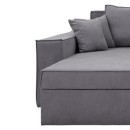 ΚΑΝΑΠΕΣ ΓΩΝΙΑ Fylliana OLYMP 23 ΓΚΡΙ 280x210x80εκ