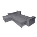 ΚΑΝΑΠΕΣ ΓΩΝΙΑ Fylliana OLYMP 23 ΓΚΡΙ 280x210x80εκ