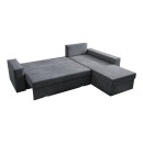 ΚΑΝΑΠΕΣ ΓΩΝΙΑ Fylliana OLYMP 23 ΓΚΡΙ 280x210x80εκ
