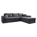 ΚΑΝΑΠΕΣ ΓΩΝΙΑ Fylliana OLYMP 23 ΓΚΡΙ 280x210x80εκ