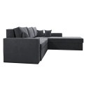 ΚΑΝΑΠΕΣ ΓΩΝΙΑ Fylliana OLYMP 23 ΓΚΡΙ 280x210x80εκ