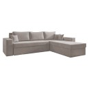 ΚΑΝΑΠΕΣ ΓΩΝΙΑ Fylliana OLYMP 3 TAUPE 280x210x80εκ