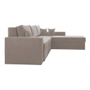 ΚΑΝΑΠΕΣ ΓΩΝΙΑ Fylliana OLYMP 3 TAUPE 280x210x80εκ