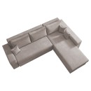 ΚΑΝΑΠΕΣ ΓΩΝΙΑ Fylliana OLYMP 3 TAUPE 280x210x80εκ