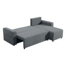 ΚΑΝΑΠΕΣ ΓΩΝΙΑ Fylliana RAVENA ΓΚΡΙ ΧΡΩΜΑ 236x151x80εκ
