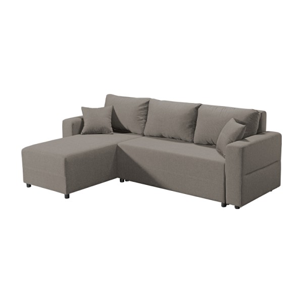 ΚΑΝΑΠΕΣ ΓΩΝΙΑ Fylliana RAVENA ΚΑΦΕ ΧΡΩΜΑ 236x151x80εκ