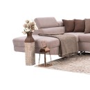 ΚΑΝΑΠΕΣ ΓΩΝΙΑ Fylliana RIO-M 3+4 ΑΡΙΣΤΕΡΗ TAUPE / ΚΑΦΕ 278x192x79εκ