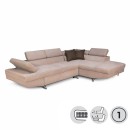 ΚΑΝΑΠΕΣ ΓΩΝΙΑ Fylliana RIO-M 3+4 ΔΕΞΙΑ TAUPE / ΚΑΦΕ 278x192x79εκ