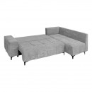 ΚΑΝΑΠΕΣ ΓΩΝΙΑ Fylliana Sofi ΜΕ ΣΚΑΜΠΟ ΓΚΡΙ ΧΡΩΜΑ 287x260x95εκ