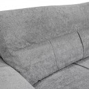 ΚΑΝΑΠΕΣ ΓΩΝΙΑ Fylliana Sofi ΜΕ ΣΚΑΜΠΟ ΓΚΡΙ ΧΡΩΜΑ 287x260x95εκ