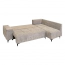 ΚΑΝΑΠΕΣ ΓΩΝΙΑ Fylliana Sofi ΜΕ ΣΚΑΜΠΟ ΜΠΕΖ ΧΡΩΜΑ 287x260x95εκ