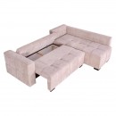 ΚΑΝΑΠΕΣ ΓΩΝΙΑ Fylliana Space ΜΠΕΖ-ΚΑΦΕ ΧΡΩΜΑ 245x175x88εκ