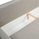 ΚΑΝΑΠΕΣ ΚΡΕΒΑΤΙ ENCO ΜΠΕΖ-ΡΟΖ 220x88x77εκ