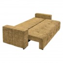 ΚΑΝΑΠΕΣ-ΚΡΕΒΑΤΙ Fylliana Lidia ΜΟΥΣΤΑΡΔΙ ΧΡΩΜΑ 244x98x97εκ