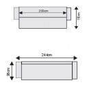 ΚΑΝΑΠΕΣ-ΚΡΕΒΑΤΙ Fylliana Lidia ΜΟΥΣΤΑΡΔΙ ΧΡΩΜΑ 244x98x97εκ