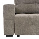 ΚΑΝΑΠΕΣ-ΚΡΕΒΑΤΙ Fylliana Lidia ΜΠΕΖ-ΚΑΦΕ ΧΡΩΜΑ 244x98x97εκ