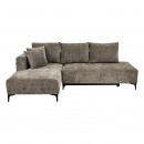 ΚΑΝΑΠΕΣ ΚΡΕΒΑΤΙ Fylliana Magnus ΔΕΞΙΑ ΓΩΝΙΑ ΚΑΦΕ ΥΦΑΣΜΑ 240x160x90εκ