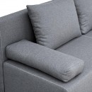 ΚΑΝΑΠΕΣ-ΚΡΕΒΑΤΙ Fylliana Nuvia ΓΚΡΙ ΥΦΑΣΜΑ 190x80x85εκ