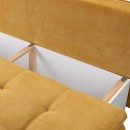 ΚΑΝΑΠΕΣ ΚΡΕΒΑΤΙ Mina ΚΙΤΡΙΝΟ ΧΡΩΜΑ 208x95x80εκ