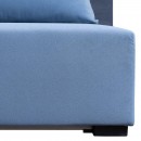 ΚΑΝΑΠΕΣ ΚΡΕΒΑΤΙ MIRELLO ΣΚΟΥΡΟ ΜΠΛΕ ΜΕ ΜΠΛΕ 198x95x81εκ