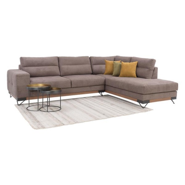 ΚΑΝΑΠΕΣ New Monaco ΔΕΞΙΑ ΓΩΝΙΑ ΚΑΦΕ 300x230x95εκ