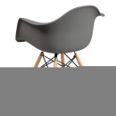 ΚΑΡΕΚΛΑ Fylliana Casual ΓΚΡΙ ΚΑΘΙΣΜΑ ΜΕ ΦΥΣΙΚΑ ΠΟΔΙΑ 65x64x79εκ