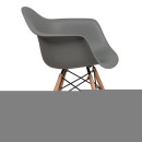 ΚΑΡΕΚΛΑ Fylliana Casual ΓΚΡΙ ΚΑΘΙΣΜΑ ΜΕ ΦΥΣΙΚΑ ΠΟΔΙΑ 65x64x79εκ