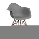 ΚΑΡΕΚΛΑ Fylliana Casual ΓΚΡΙ ΚΑΘΙΣΜΑ ΜΕ ΦΥΣΙΚΑ ΠΟΔΙΑ 65x64x79εκ