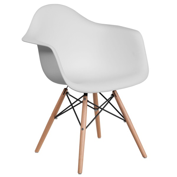 ΚΑΡΕΚΛΑ Fylliana Casual ΛΕΥΚΟ ΚΑΘΙΣΜΑ ΜΕ ΦΥΣΙΚΑ ΠΟΔΙΑ 65x64x79εκ