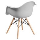 ΚΑΡΕΚΛΑ Fylliana Casual ΛΕΥΚΟ ΚΑΘΙΣΜΑ ΜΕ ΦΥΣΙΚΑ ΠΟΔΙΑ 65x64x79εκ