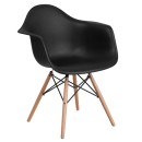ΚΑΡΕΚΛΑ Fylliana Casual ΜΑΥΡΟ ΚΑΘΙΣΜΑ ΜΕ ΦΥΣΙΚΑ ΠΟΔΙΑ 65x64x79εκ
