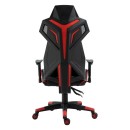 ΚΑΡΕΚΛΑ GAMING Fylliana D-01 ΤΕΧΝΟΔΕΡΜΑ ΜΑΥΡΗ-ΚΟΚΚΙΝΗ 53x47x127εκ