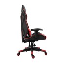 ΚΑΡΕΚΛΑ GAMING Fylliana D-01 ΤΕΧΝΟΔΕΡΜΑ ΜΑΥΡΗ-ΚΟΚΚΙΝΗ 53x47x127εκ