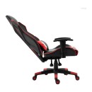 ΚΑΡΕΚΛΑ GAMING Fylliana D-01 ΤΕΧΝΟΔΕΡΜΑ ΜΑΥΡΗ-ΚΟΚΚΙΝΗ 53x47x127εκ