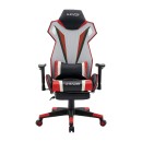ΚΑΡΕΚΛΑ GAMING Fylliana D-01 ΤΕΧΝΟΔΕΡΜΑ ΜΑΥΡΗ-ΚΟΚΚΙΝΗ 53x47x127εκ