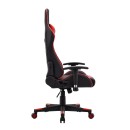 ΚΑΡΕΚΛΑ GAMING Fylliana SAR-1 ΜΑΥΡΟ-ΚΟΚΚΙΝΟ ΤΕΧΝΟΔΕΡΜΑ 64x53x135εκ