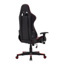 ΚΑΡΕΚΛΑ GAMING Fylliana SAR-1 ΜΑΥΡΟ-ΚΟΚΚΙΝΟ ΤΕΧΝΟΔΕΡΜΑ 64x53x135εκ