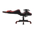 ΚΑΡΕΚΛΑ GAMING Fylliana SAR-1 ΜΑΥΡΟ-ΚΟΚΚΙΝΟ ΤΕΧΝΟΔΕΡΜΑ 64x53x135εκ
