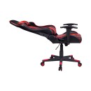 ΚΑΡΕΚΛΑ GAMING Fylliana SAR-12 ΜΑΥΡΟ-ΚΟΚΚΙΝΟ ΤΕΧΝΟΔΕΡΜΑ 64x53x135εκ
