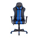 ΚΑΡΕΚΛΑ GAMING Fylliana SAR-12 ΜΑΥΡΟ-ΜΠΛΕ ΤΕΧΝΟΔΕΡΜΑ 64x53x135εκ